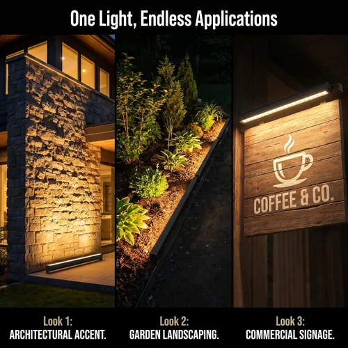 Miniatura 3 de 2 barras de luz de pared de 40 pulgadas, iluminación exterior impermeable de 72 W, luces LED blancas naturales de 4000 K, barra de luz de pared