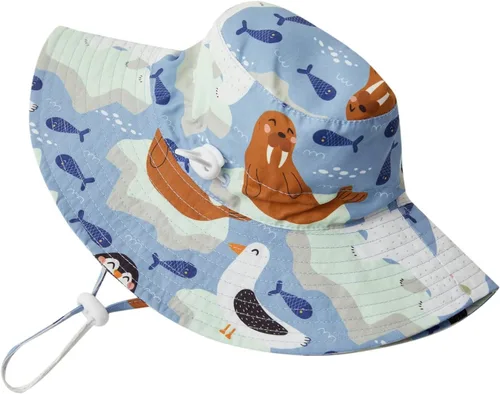 Miniatura 3 de Sombrero de sol para bebé, sombreros de pescador para niños, protección solar de verano, sombreros de playa para niños, sombrero de ala ancha