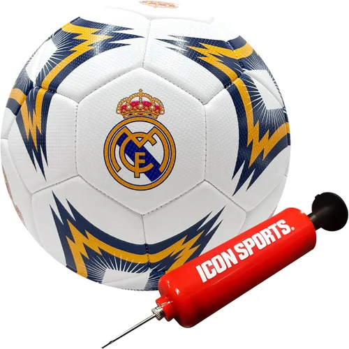 Icon Sports Balón de fútbol oficial del Real Madrid CF Real Madrid-Blanco