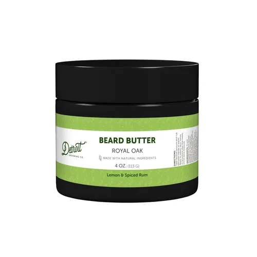 Miniatura 24 de Detroit Grooming Co. Mantequilla para barba para hombres Suaviza, espesa e hidrata con aceite de cártamo y manteca de karité Aroma 313, 2 onzas