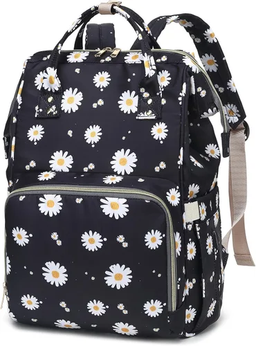 Miniatura 7 de Mochila para pañales de bebé con diseño de mariposa para niñas y niños, impermeable, grande, para mamá
