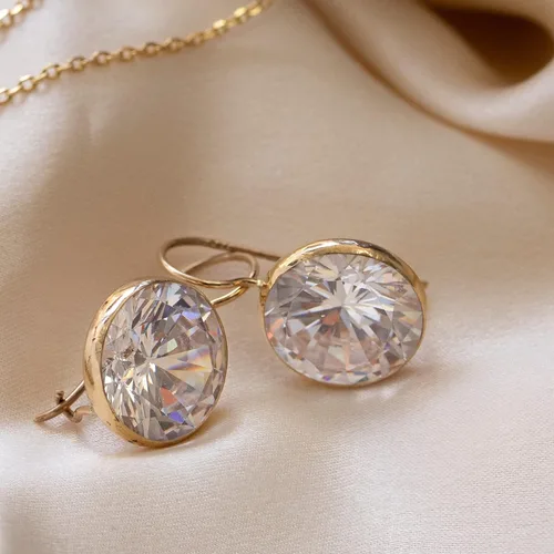 Miniatura 23 de Gemstone Earrings for Women - Gold Gemstone Drop Earrings - Birthstone - 14K Gold Earrings for Women - Gold Formal Earrings - Boho Wedding Earrings