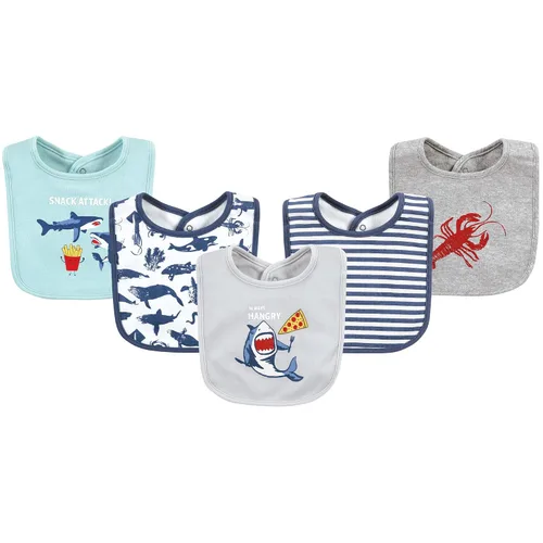 Miniatura 43 de Hudson Baby Baberos unisex de algodón para bebé, Hello World, talla única