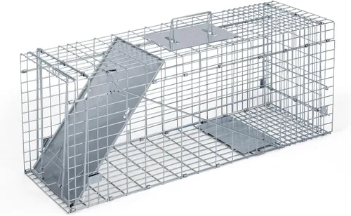 Miniatura 7 de Humane Way Trampa Plegable de 32 Pulgadas para Animales Vivos Humanitaria - Trampas Seguras para Todos los Animales - Mapaches, Gatos, Marmotas