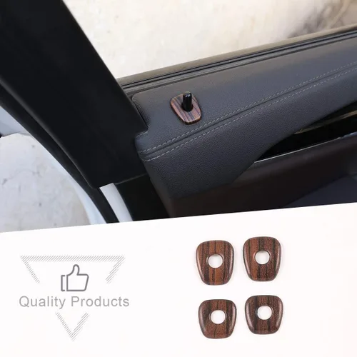 Miniatura 3 de 4 unids ABS plástico para BMW X3 X4 G01 G02 2018-2020 puerta cerradura cubierta Trim Accesorios