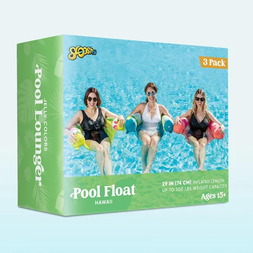 Miniatura 9 de SLOOSH Inflatable Pool Noodle Chair, 3 Packs Pool Floats Noodle Sling Floatie, Swimming Party Floating Chair for Adult Party Summer Water Fun