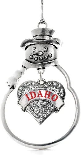 Miniatura 32 de Inspired Silver - Big Sis - Adorno de Navidad plateado - Adorno de árbol de Navidad con dije de corazón con circonita cúbica - Decoración colgante