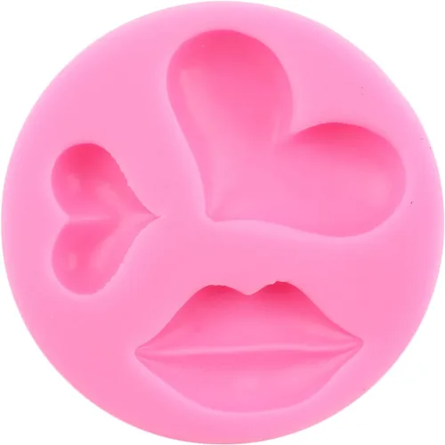Miniatura 5 de Moldes de silicona para labios para fondant, colección de besos de labios, moldes de fondant para el día de San Valentín, para decoración