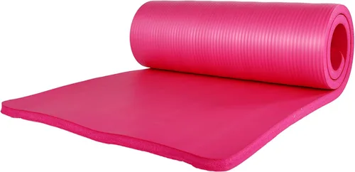 Miniatura 7 de BalanceFrom Juego de yoga de 7 piezas con esterilla extra gruesa de 71 x 24 x 1 pulgadas y correa de transporte – Incluye 2 bloques, correa de Rosado