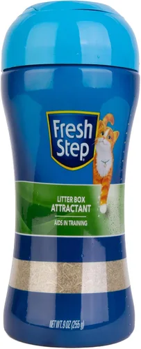 Miniatura 2 de Fresh Step Polvo atractivo de caja de arena, ayuda de entrenamiento de arena para gatos para fomentar el uso de la caja de arena, aditivo de mezcla