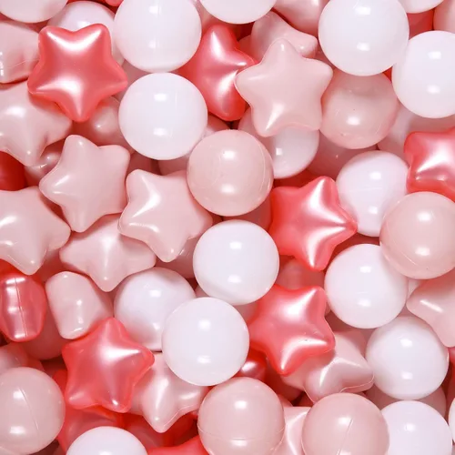 Miniatura 19 de Pelotas de Corral de Bolas Realhaha 50 100 200 500, Formas de Estrella para Bebés Niños Parque Infantil Bolas de Plástico para Bebés Piscina
