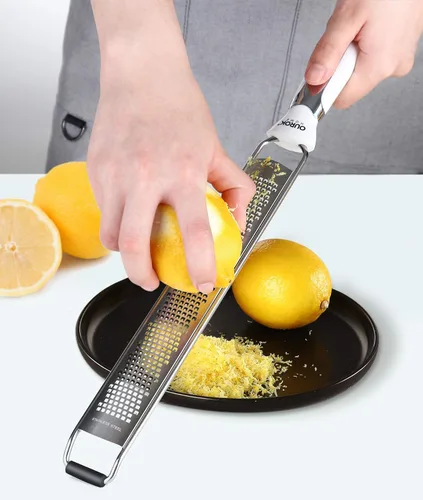 Miniatura 6 de Rallador de Limón de Cocina Ourokhome, Rallador de Queso Parmesano de Acero Inoxidable de Mano para Jengibre, Chocolate, Coco, Lima, Nuez Moscada