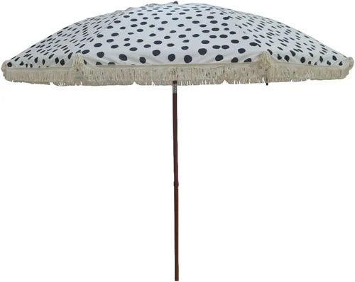 Hula - Sombrilla Tiki de paja tropical, palapa, rafia, tiki hut, sombrilla hawaiana para patio con flecos, sombrilla bohemia de 6 pies 8 pies y 9