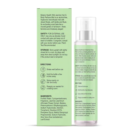 Miniatura 8 de Botanic Hearth Wild Jasmine - Perfume para el cabello para mujeres y perfume corporal en espray de 3.4 onzas líquidas, sin alcohol, hidratante