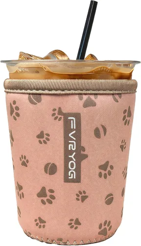 Miniatura 27 de Fundas de neopreno reutilizables aisladas para café helado, fundas para tazas de café helado, fundas para bebidas heladas y calientes