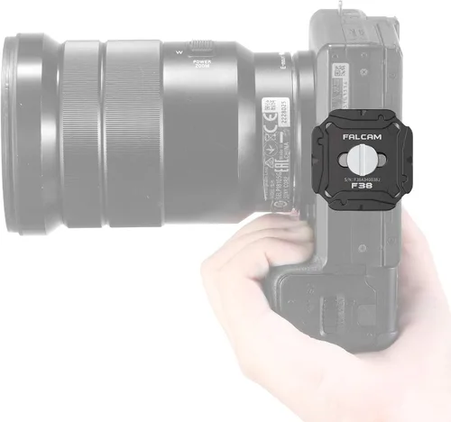 Miniatura 8 de ULANZI Placa de liberación rápida para cámara F38 con rosca de tornillo de 1/4 a 3/8 pulgadas, sistema de liberación rápida, placa QR, adaptador