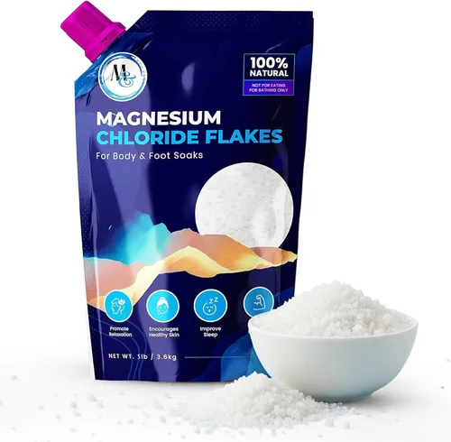 Miniatura 2 de Sales de baño de escamas de magnesio del Mar Muerto Suplemento de magnesio premium Sales de baño (5 libras)