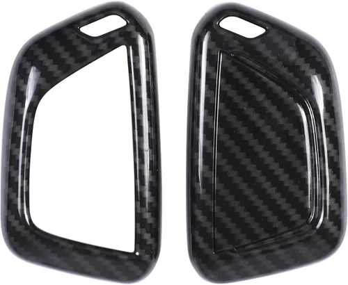 Funda para llavero para Corvette C8 2020-2024, funda de llave inteligente ABS con control remoto, accesorios para llavero, 1 unidad (patrón de fibra