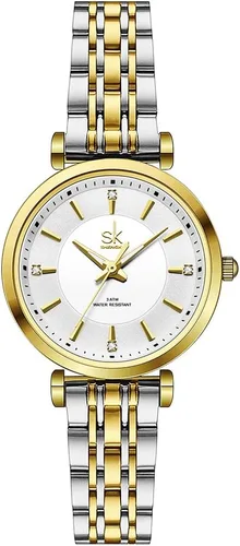 Miniatura 7 de SHENGKE SK Classic - Reloj de vestir para mujer, correa de acero inoxidable sólido