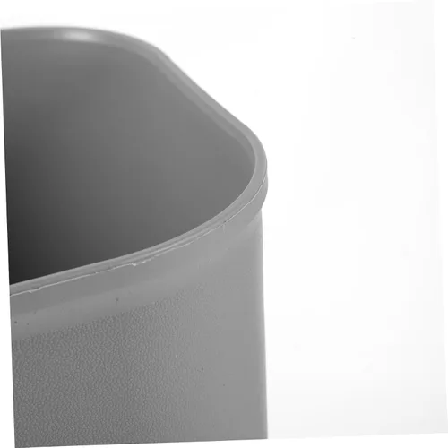 Miniatura 8 de Pequeño bote de basura de oficina 15l contenedor de basura de cocina papelera tapa Gris