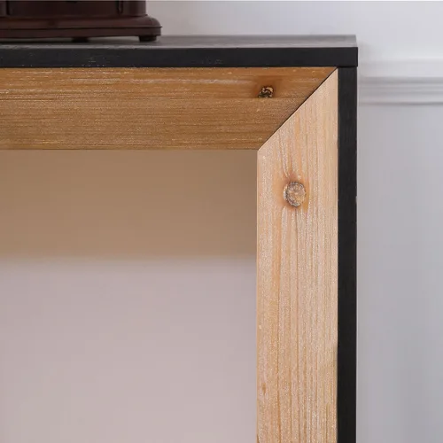 Miniatura 4 de Mesa consola de madera de 59 pulgadas para entrada, moderna mesa de sofá detrás del sofá con mesa espaciosa, mesas de sofá de granja para sala