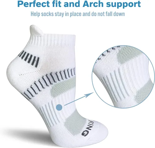 Miniatura 5 de BERING Calcetines deportivos para correr al tobillo para mujer (6 pares)