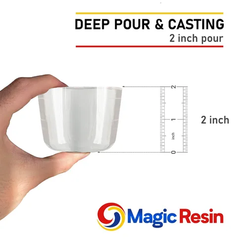 Miniatura 2 de Resina epoxi de vertido profundo para mesa de río 6 galones (22.8 L) Kit de resina epoxi de 2 pulgadas de profundidad Bajo olor para mesas