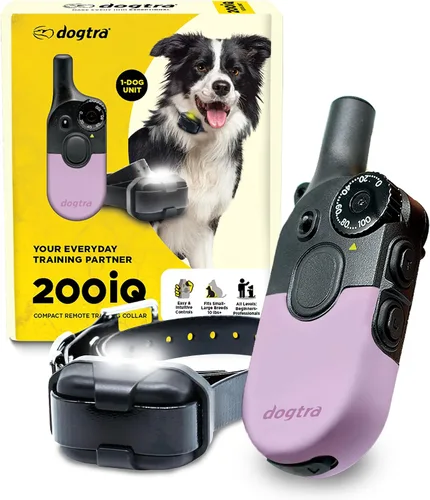 Miniatura 12 de Dogtra 200iQ Collar E de entrenamiento remoto – 100 niveles, tono, vibración, rango de 1/2 milla – Compacto, impermeable, control con una sola mano