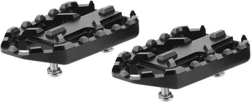 Miniatura 8 de Estriberas para motocicleta, reposapiés, reposapiés, reposapiés, reposapiés ancho, compatible con FordL650 DL1000 VSTROM / (negro)