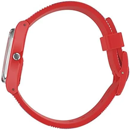 Miniatura 4 de Swatch Reloj analógico de cuarzo para mujer con correa de silicona GR182, rojo, correa, Rojo -, Correa