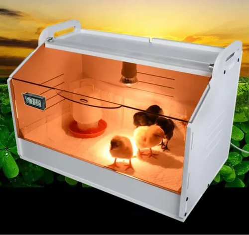 Miniatura 6 de Caja caliente inteligente para criadores, 10-30 pollitos y animales pequeños, incubadora manual, calentador de gallinero, jaula de criador