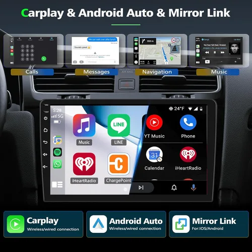 Miniatura 2 de Radio de coche doble DIN de 9.7 pulgadas para Ford F150 2009 2010 2011 2012 2013 2014 pantalla táctil GPS navegación estéreo con CarPlay inalámbrico