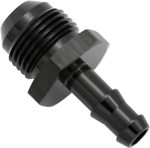 Miniatura 8 de Negro recto aluminio 4AN macho Flare a 1/4 "(6.3mm) Barb Push Hose Barb Fitting Adapter