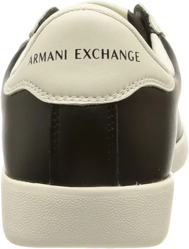 Miniatura 3 de AX ARMANI EXCHANGE Zapatos deportivos de cuero con logotipo para hombre, Blanco