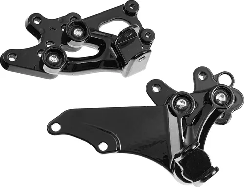 Miniatura 4 de Kit de soportes para reposapiés delanteros para motociclista para modelos Suzuki GSXR600 GSXR750 2006-2010 (delantero-negro-1)