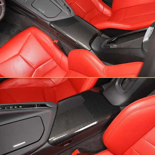 Miniatura 7 de CHEAYAR Cubierta de Caja de Reposabrazos Central del Interior del Automóvil Cubierta Protectora de Caja de Consola Compatible con Chevrolet Corvette