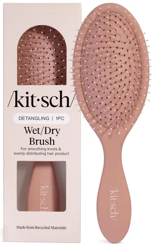 Miniatura 10 de Kitsch Cepillo desenredante para cabello húmedo y seco, cepillo flexible para mujeres, hombres y niños, cepillo desenredante para cabello rizado