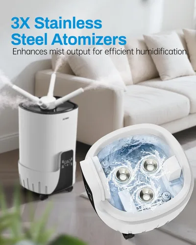 Miniatura 4 de Humidificador para habitación grande de 16 L/4.2 galones - Humidificador AILINKE para toda la casa para el hogar, 2000 pies cuadrados con 3