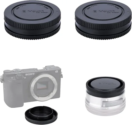 Tapa de lente trasera de cámara y tapa de cuerpo para Sony E Mount A1 II A7C II A7R VI V IV A7 V III A7S III A7S III II A9III A6600 A6500 A6400