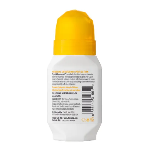 Miniatura 5 de Crystal- Desodorante mineral Roll-On manzanilla y té verde, paquete de de 12
