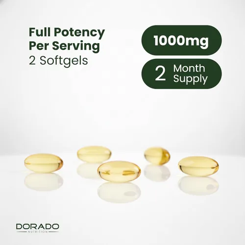 Miniatura 8 de Aceite de algas vegano Omega 3 (60 cápsulas blandas) DHA EPA a base de plantas, de origen sostenible, sin carragenina, sin OMG, salud del corazón