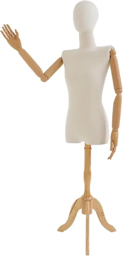 Miniatura 10 de Forma de vestido de maniquí femenino, 61.02-78.74 pulgadas de altura ajustable, soporte de cuerpo con cabeza, maniquí minorista con base triangular