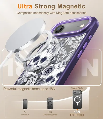 Miniatura 369 de Goodon para iPhone 15 Pro Max con protector de pantalla de privacidad, compatible con Magsafe, funda translúcida mate a prueba de golpes - Linda