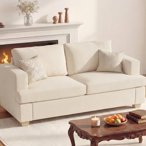Miniatura 25 de Apicizon Cloud Couches Juegos de Muebles para Sala de Estar, Juego de Sofá Loveseat de 2 Plazas y Sofá de 3 Plazas para Dormitorio, Cómodo Sofá Cama