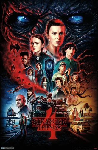 Miniatura 20 de Trends International Netflix Stranger Things: Season 4 - Póster de pared de una hoja, 14.725 x 22.375 pulgadas, versión enmarcada de madera