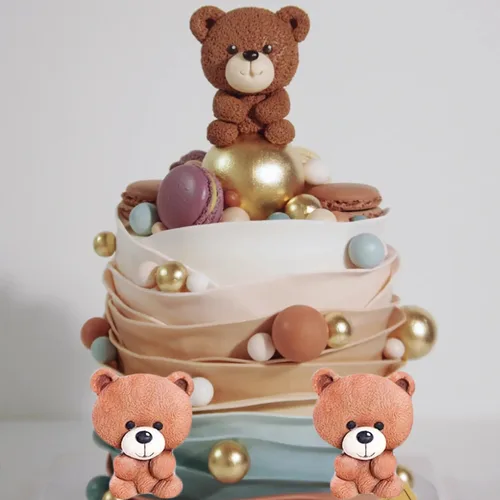 Miniatura 5 de Oso de peluche Fondant Moldes de silicona para oso para decoración de tartas, decoración de cupcakes, caramelo y goma de mascar de chocolate