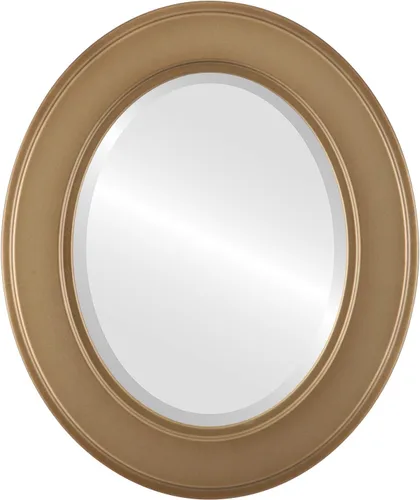 Miniatura 21 de ovalandroundmirrors. com Oval Espejo biselado en un estilo Montreal champaña Oro marco