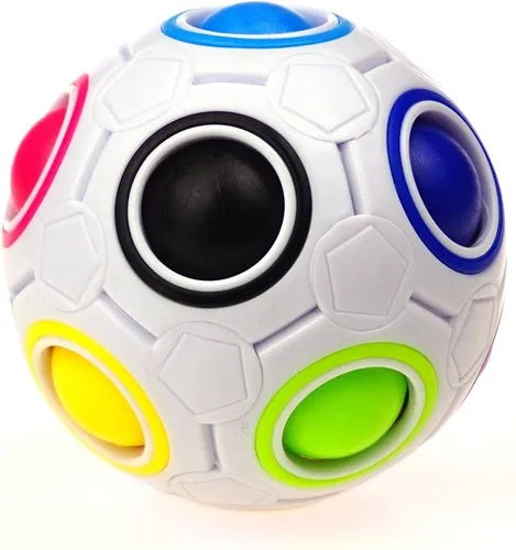 Miniatura 2 de Bola Mágica Cube Fidget juguete rompecabezas de Cuberspeed, bola mágica de rompecabezas de arco iris pelota divertida de Fidget