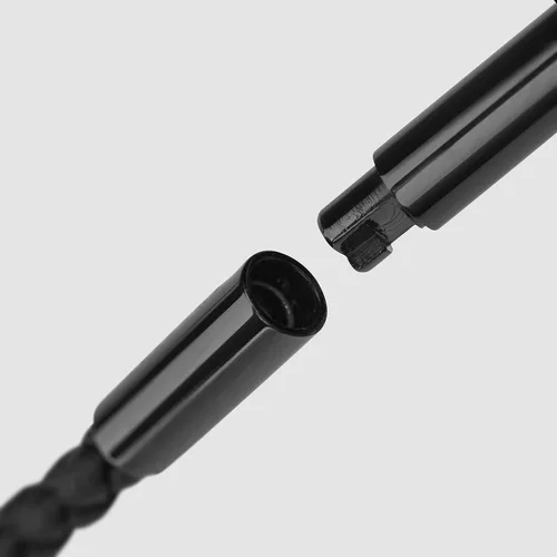 Miniatura 6 de SERASAR Collar de cuero de primera calidad para hombre, colgante de acero inoxidable, cierre seguro, tres colores, caja de joyería incluida