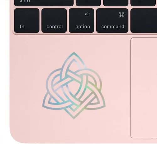 Miniatura 3 de Corazón celta triquetra nudo 1 (holograma) (juego de 2) calcomanías de vinilo impermeables de alta calidad para teléfono portátil, accesorio